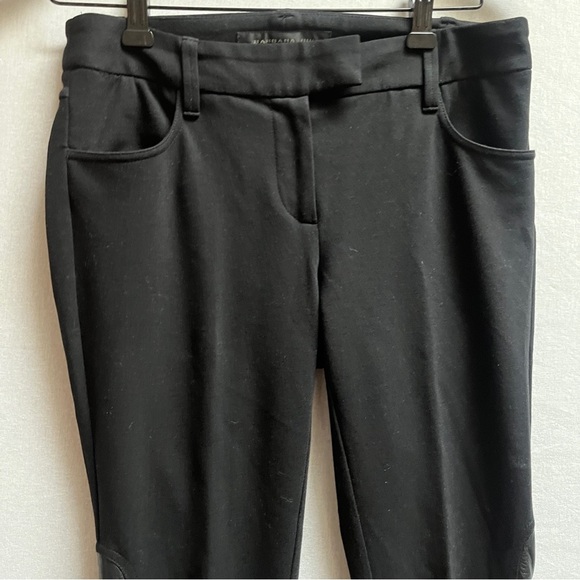 Barbara Bui Slim Fit Pants lamb leather blend Zipper hem Sz 29” - Picture 2 of 11